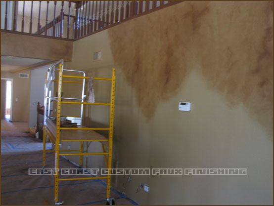 Phoenix Faux Finished Leather Walls